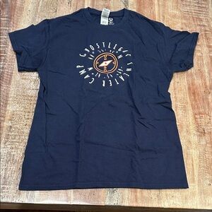Gildan Navy Ghostlight Theater Camp Tee with Compass Graphic
